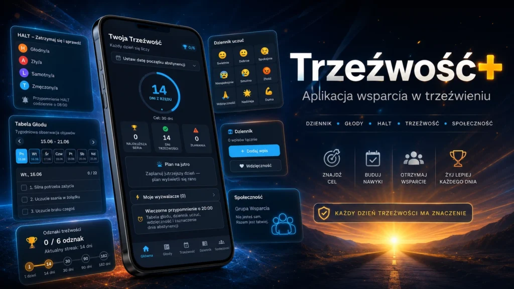 Ilustracja do artykułu: „Trzeźwość+” już we wczesnym dostępie. Pobierz aplikację, przetestuj i pomóż nam ją rozwijać