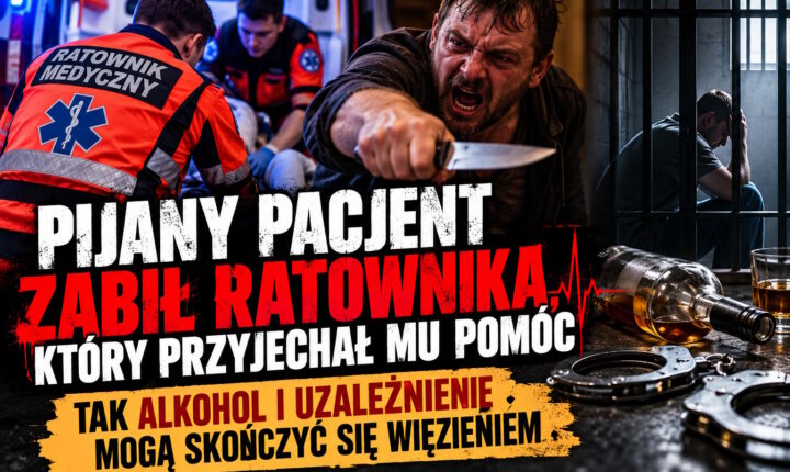 Ilustracja do artykułu: PRZYJECHAŁ RATOWAĆ PIJANEGO PACJENTA. ZGINĄŁ OD NOŻA. TAK UZALEŻNIENIE MOŻE ZNISZCZYĆ ŻYCIE